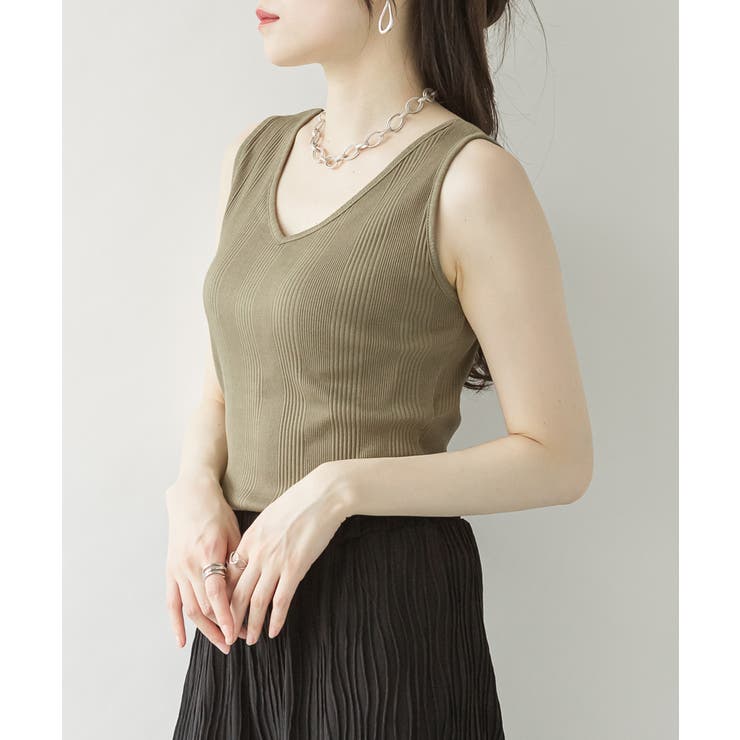 2WAYランダムリブタンクトップ | atONE | 詳細画像20 