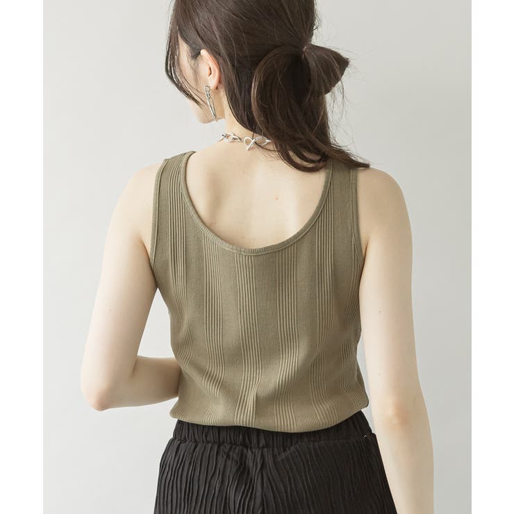 2WAYランダムリブタンクトップ | atONE | 詳細画像21 