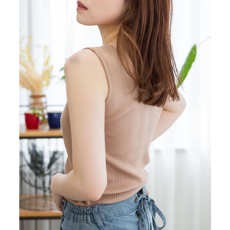 2WAYランダムリブタンクトップ | atONE | 詳細画像25 