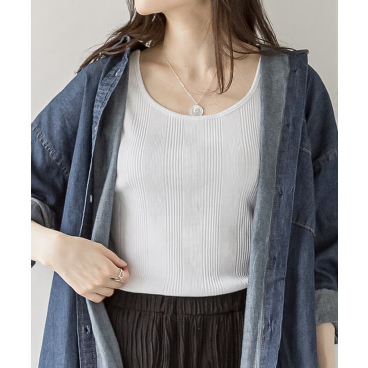 2WAYランダムリブタンクトップ | atONE | 詳細画像28 