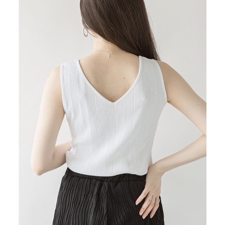 2WAYランダムリブタンクトップ | atONE | 詳細画像31 