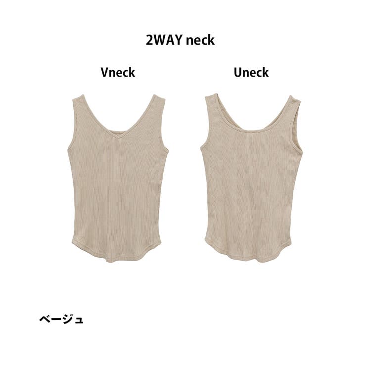 2WAYランダムリブタンクトップ | atONE | 詳細画像34 