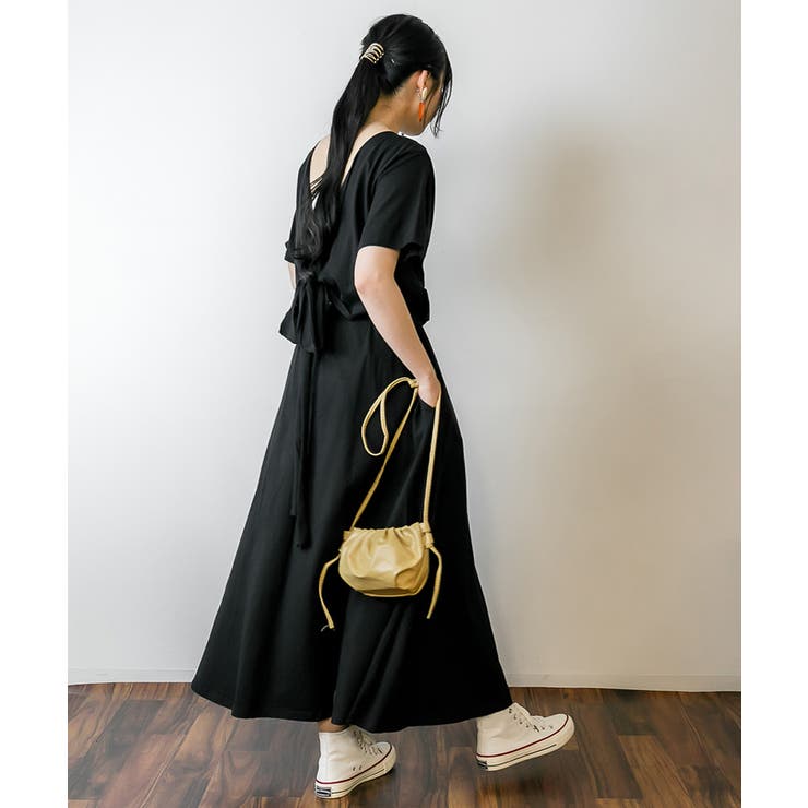 バックオープンカシュクールカットワンピース | atONE | 詳細画像10 