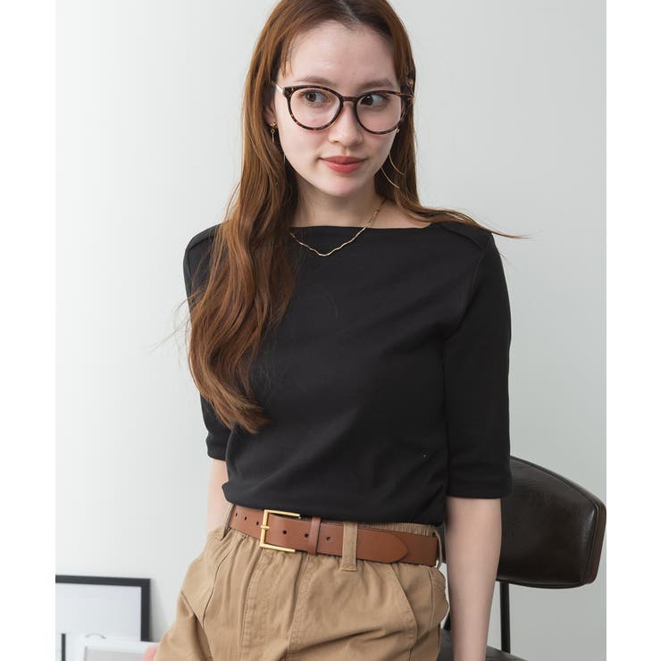 ボートネックカットソー | atONE | 詳細画像1 