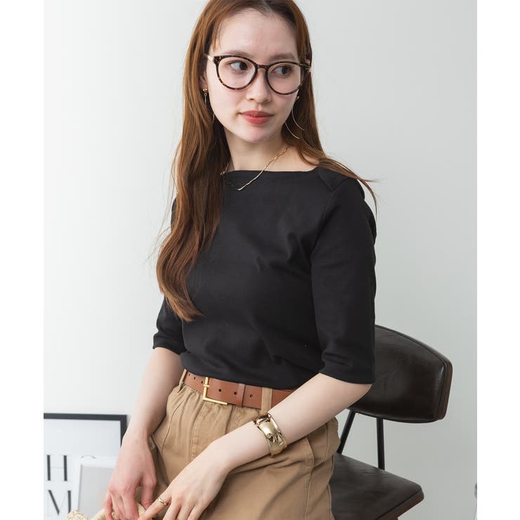 ボートネックカットソー | atONE | 詳細画像2 