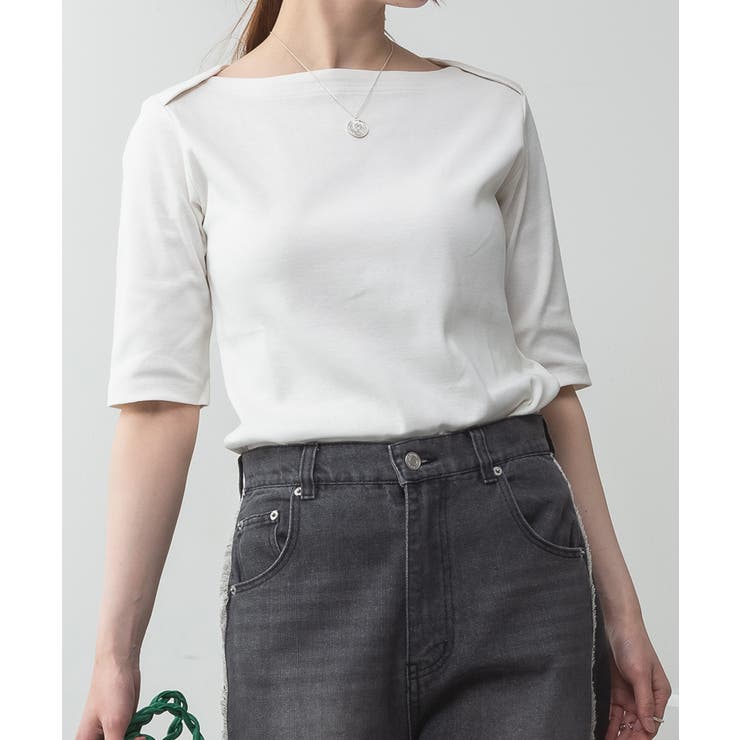 ボートネックカットソー | atONE | 詳細画像32 