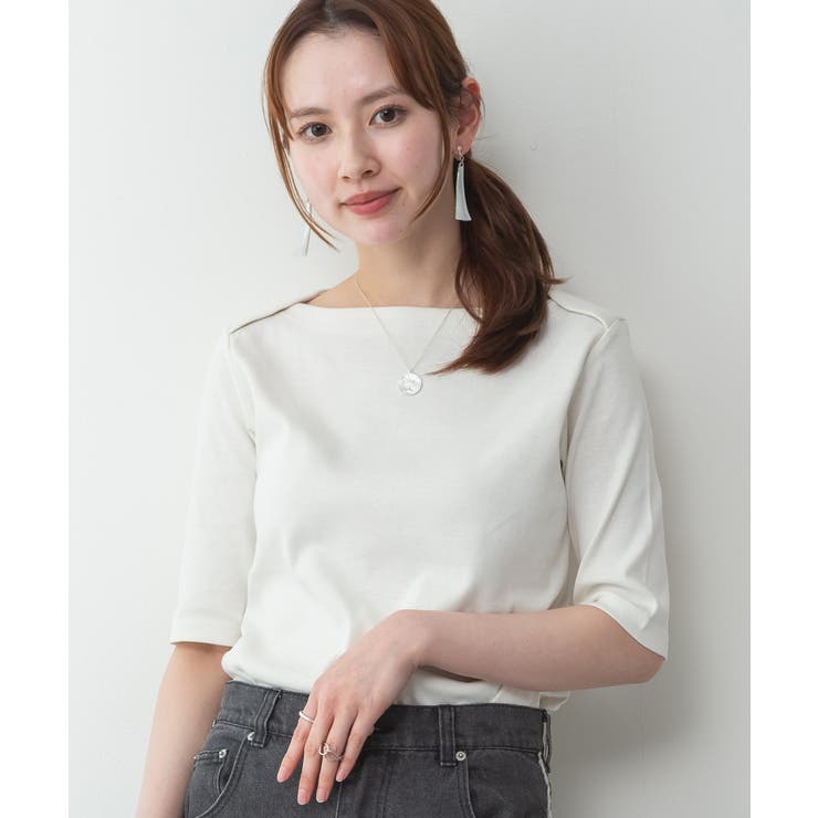 ボートネックカットソー | atONE | 詳細画像33 