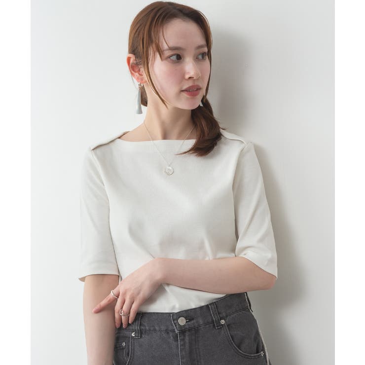 ボートネックカットソー | atONE | 詳細画像35 