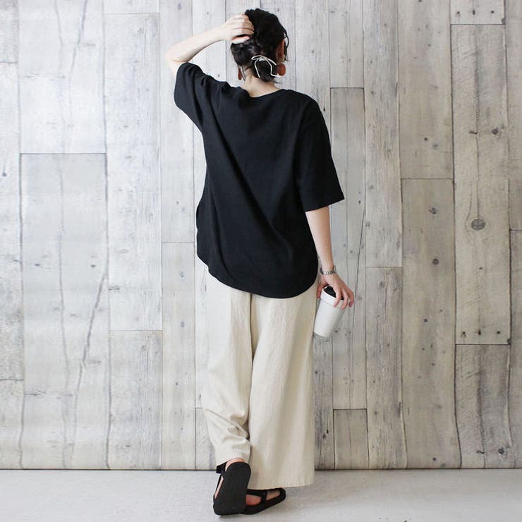 ラウンドヘム オーバーサイズ Tシャツ | atONE | 詳細画像26 