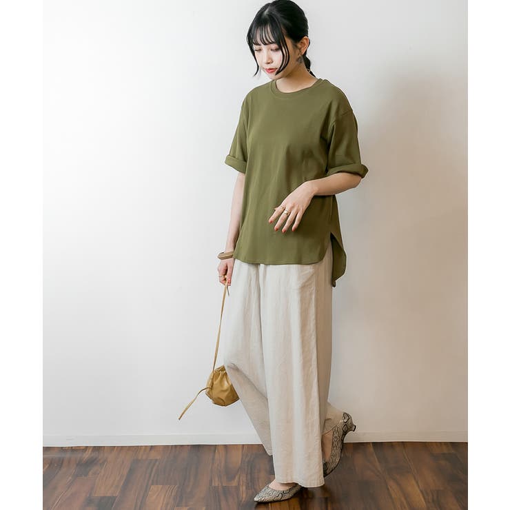 ラウンドヘム オーバーサイズ Tシャツ | atONE | 詳細画像10 