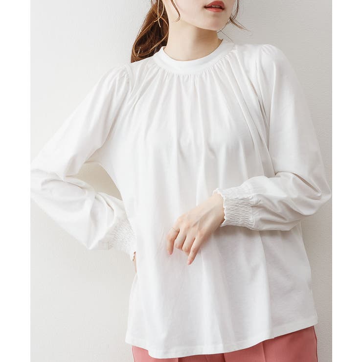 プチハイネックボリュームスリーブカットソー | atONE | 詳細画像15 