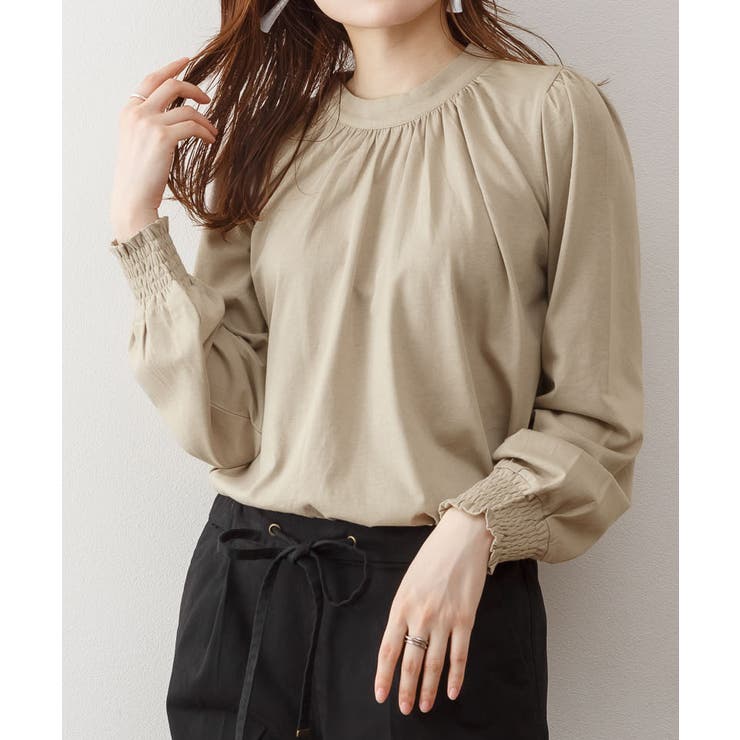 プチハイネックボリュームスリーブカットソー | atONE | 詳細画像37 