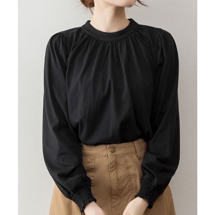 プチハイネックボリュームスリーブカットソー | atONE | 詳細画像44 