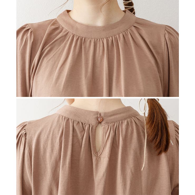 プチハイネックボリュームスリーブカットソー | atONE | 詳細画像52 