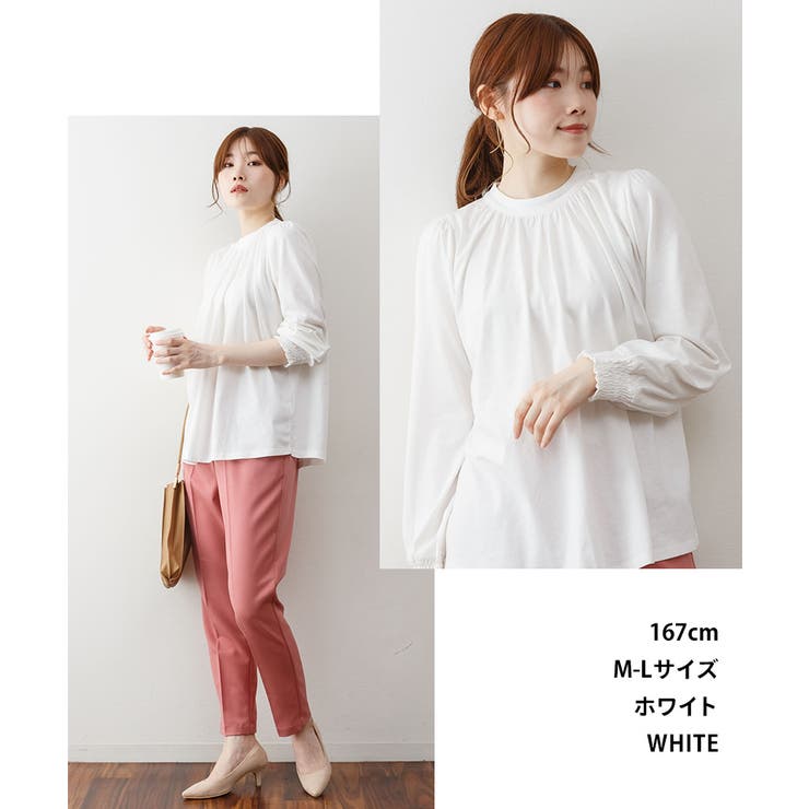 プチハイネックボリュームスリーブカットソー | atONE | 詳細画像5 