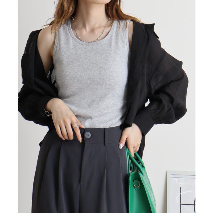 コットンリブタンクトップ | atONE | 詳細画像16 