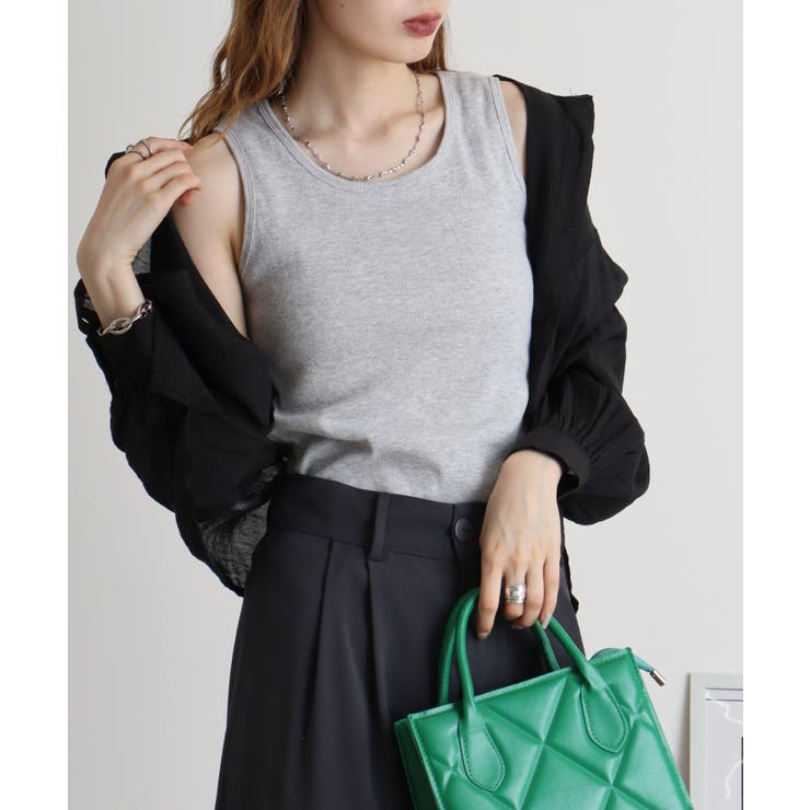 コットンリブタンクトップ | atONE | 詳細画像17 