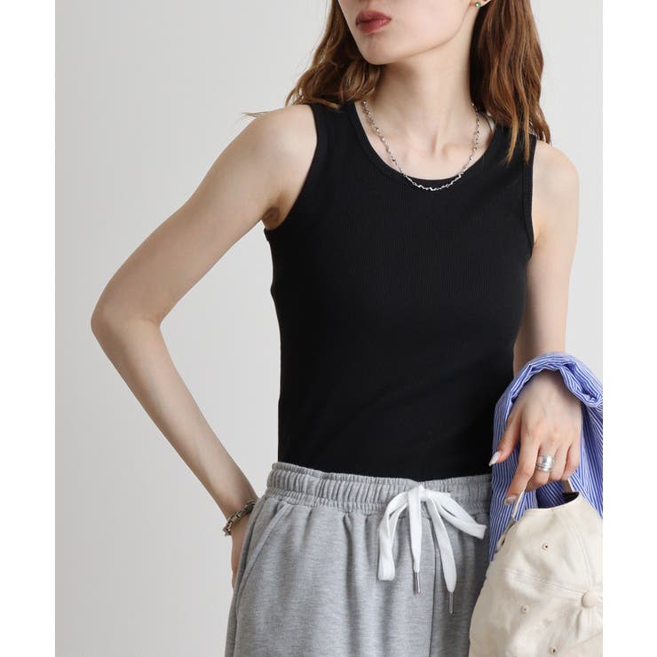 コットンリブタンクトップ | atONE | 詳細画像1 