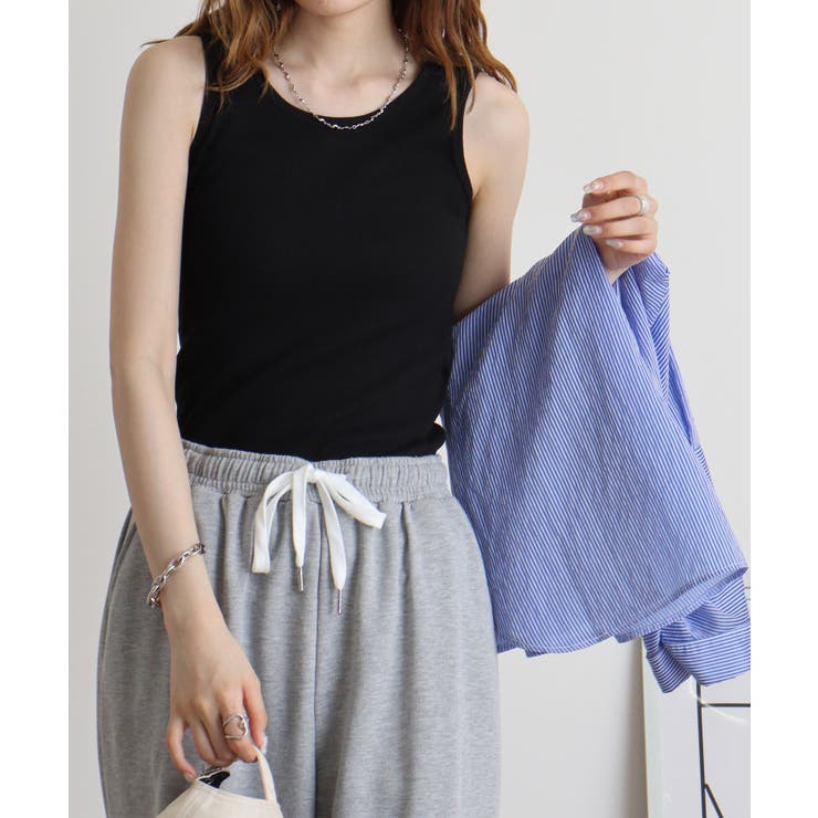 コットンリブタンクトップ | atONE | 詳細画像3 