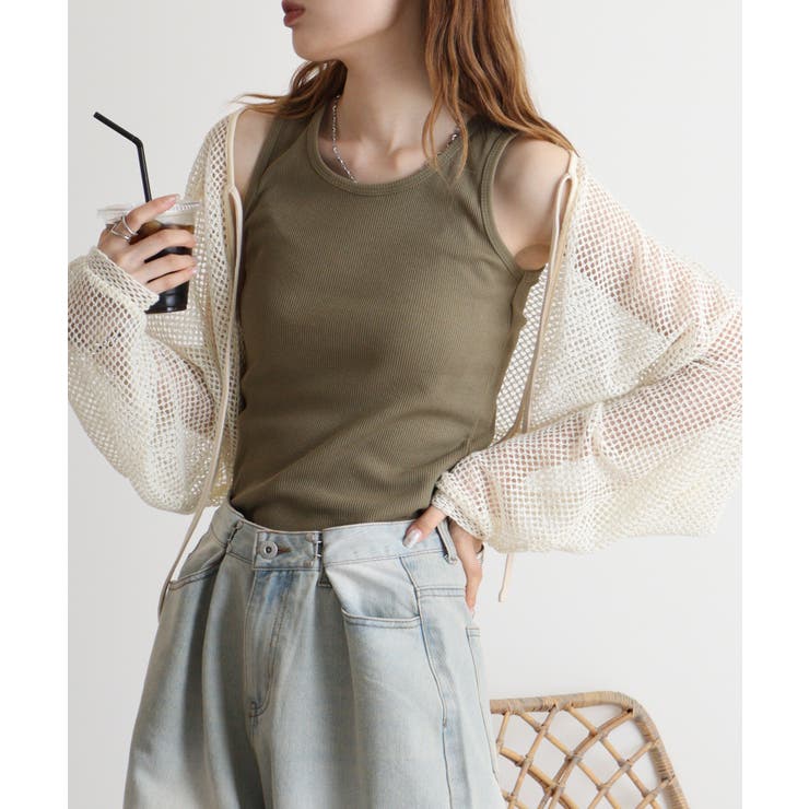 コットンリブタンクトップ | atONE | 詳細画像7 