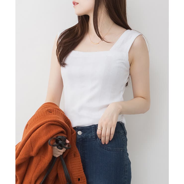 ランダムリブブラ紐隠しタンクトップ | atONE | 詳細画像12 