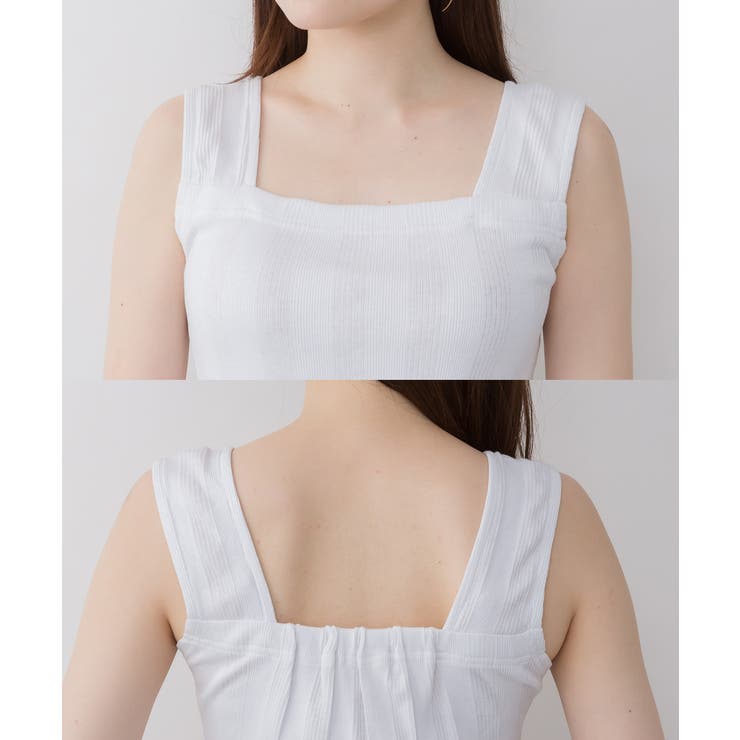 ランダムリブブラ紐隠しタンクトップ | atONE | 詳細画像16 