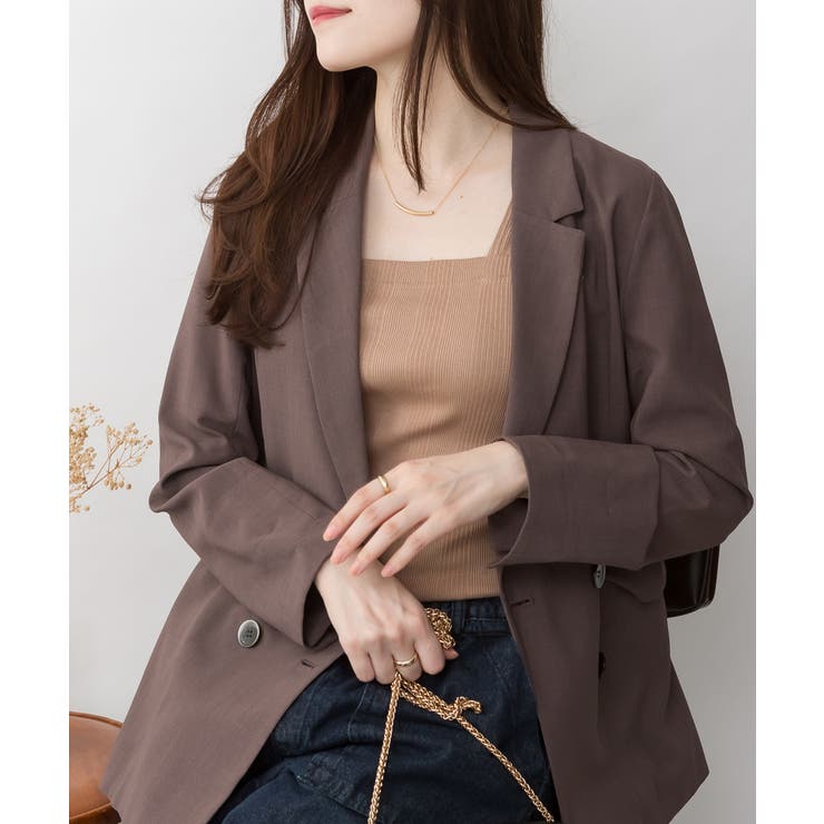 ランダムリブブラ紐隠しタンクトップ | atONE | 詳細画像6 