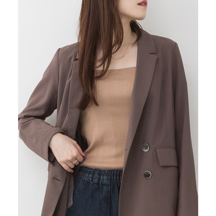 ランダムリブブラ紐隠しタンクトップ | atONE | 詳細画像7 