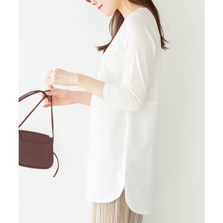 七分丈異素材カットソー | atONE | 詳細画像9 