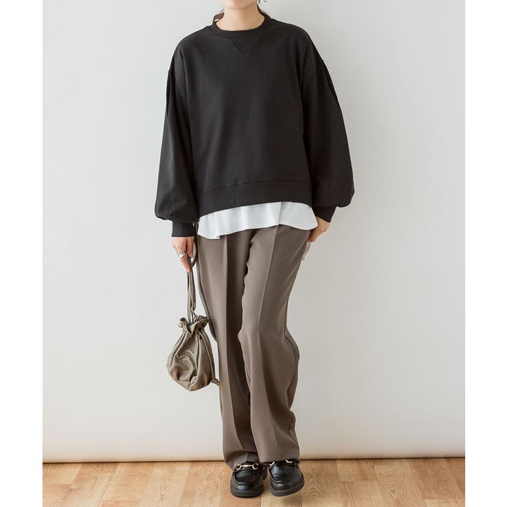 袖ゆったりトレーナー | atONE | 詳細画像9 