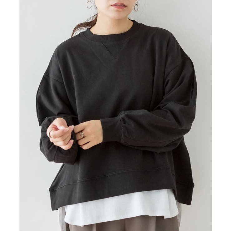 袖ゆったりトレーナー | atONE | 詳細画像5 