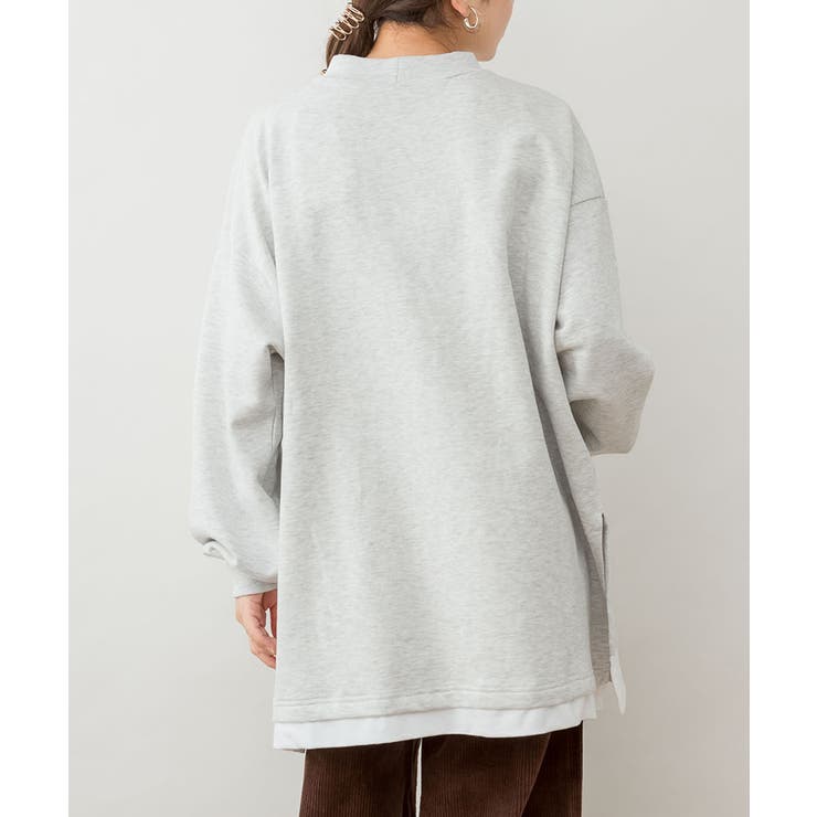 裏起毛レイヤード風ハイネックトレーナー | atONE | 詳細画像32 