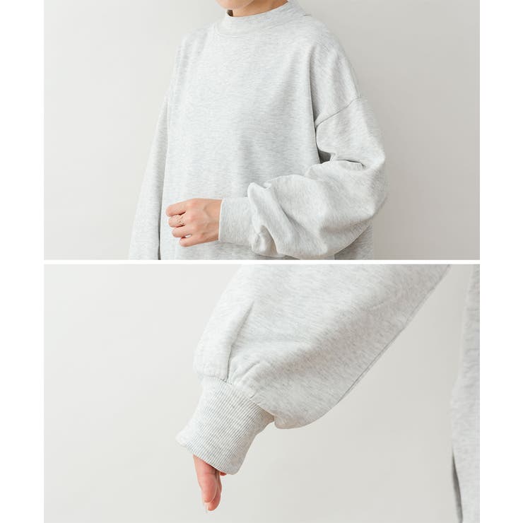 裏起毛レイヤード風ハイネックトレーナー | atONE | 詳細画像39 