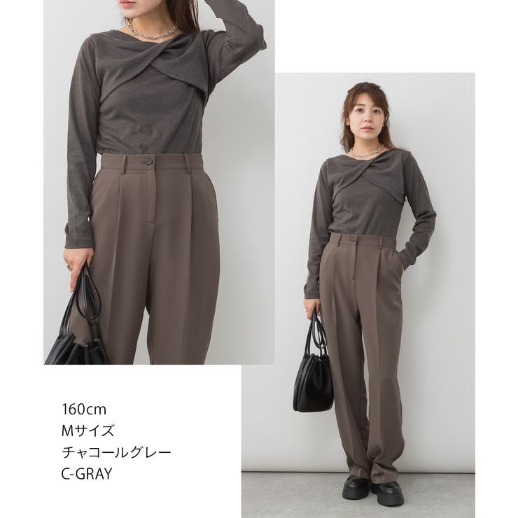 前後2wayフロントクロスカットソー | atONE | 詳細画像48 