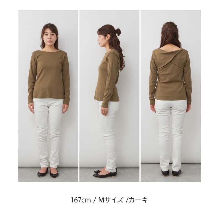 前後2wayフロントクロスカットソー | atONE | 詳細画像51 