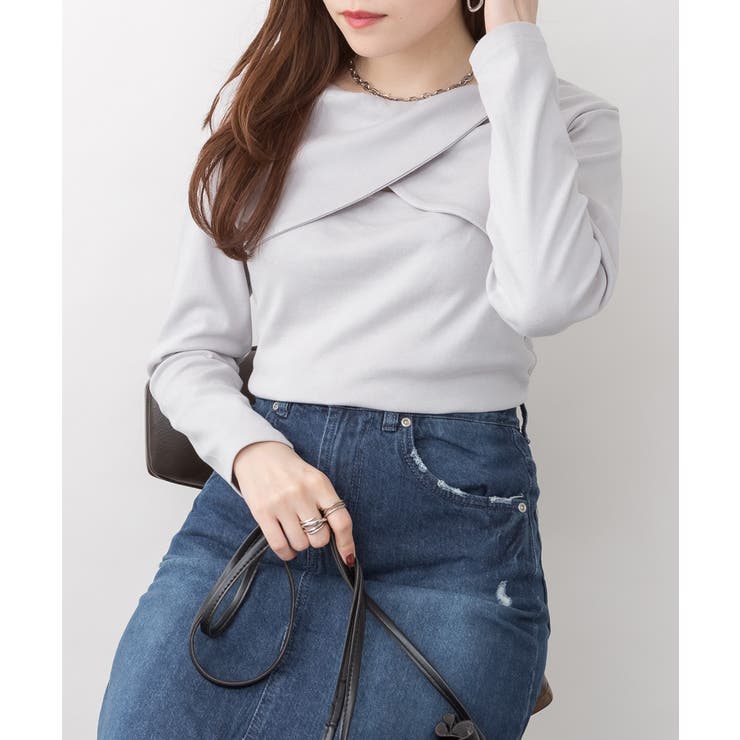 前後2wayフロントクロスカットソー | atONE | 詳細画像75 