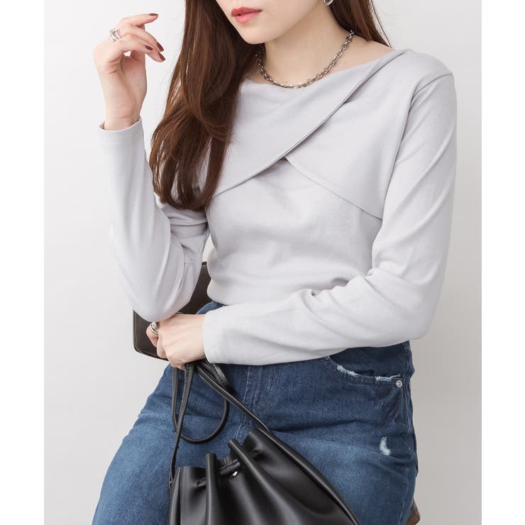 前後2wayフロントクロスカットソー | atONE | 詳細画像77 