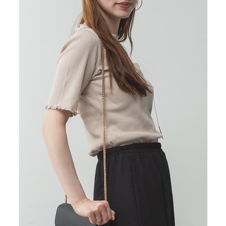 メロウリブ5分袖カットソー | atONE | 詳細画像29 