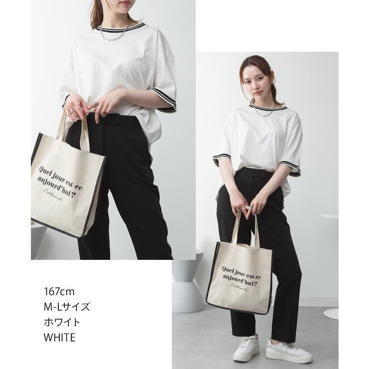 配色袖リブライン入りTシャツ | atONE | 詳細画像37 