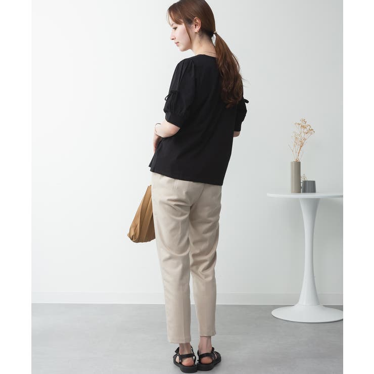 リボン付き袖ブラウス風カットソー | atONE | 詳細画像39 