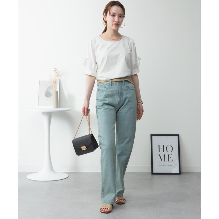 リボン付き袖ブラウス風カットソー | atONE | 詳細画像46 