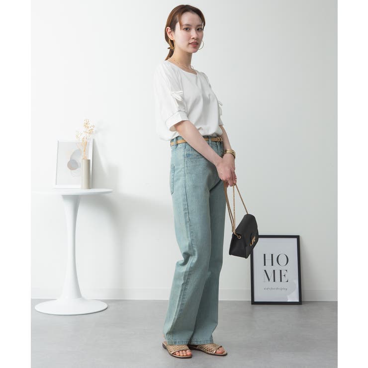 リボン付き袖ブラウス風カットソー | atONE | 詳細画像49 