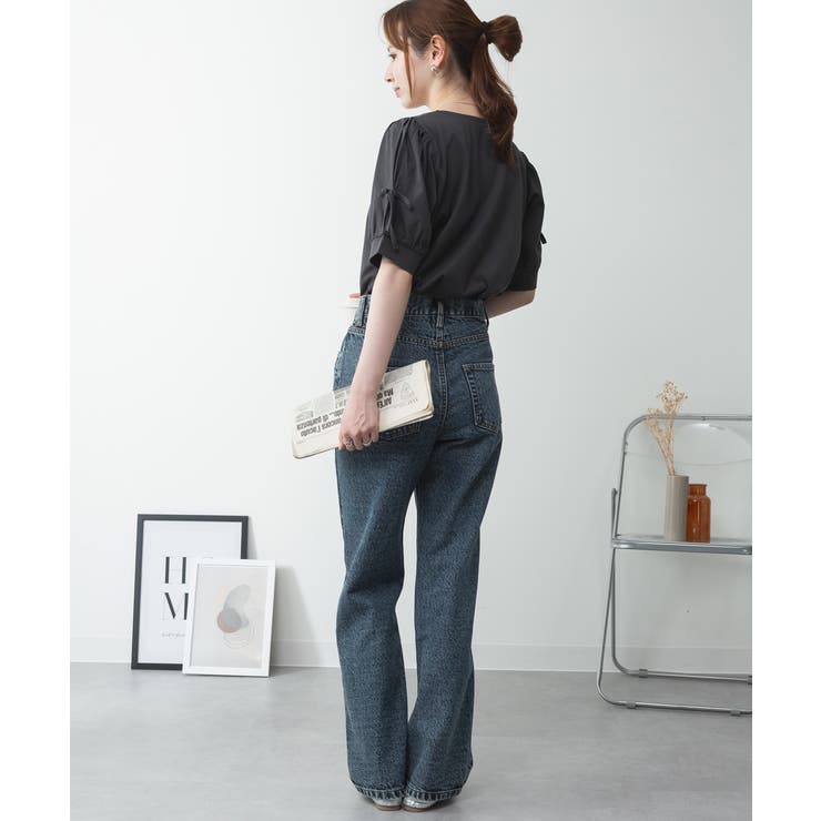 リボン付き袖ブラウス風カットソー | atONE | 詳細画像59 