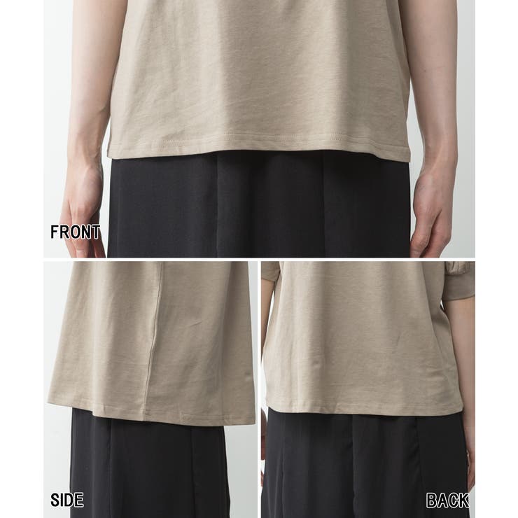 リボン付き袖ブラウス風カットソー | atONE | 詳細画像74 