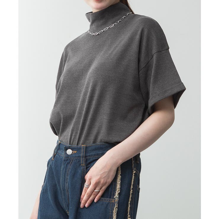 ハイネック半袖カットソー | atONE | 詳細画像37 