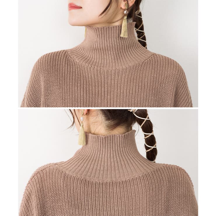 タートルネックボリュームニット | atONE | 詳細画像11 