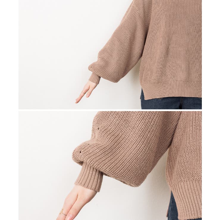 タートルネックボリュームニット | atONE | 詳細画像12 