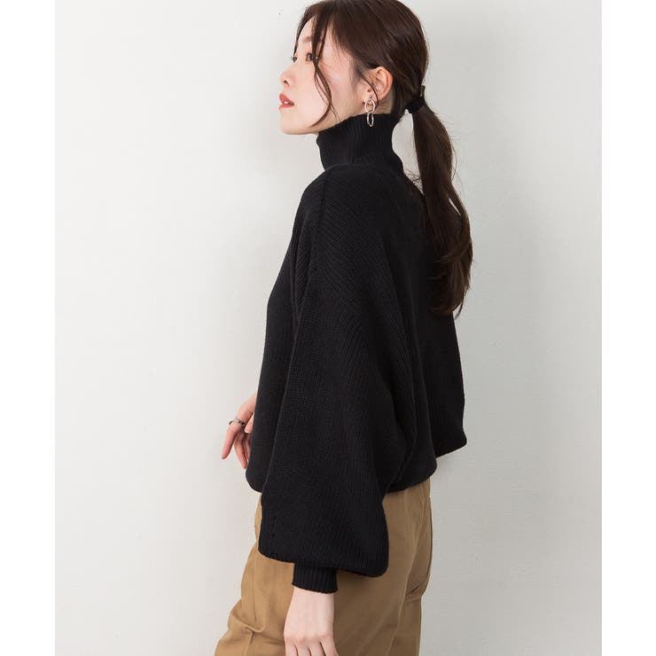 タートルネックボリュームニット | atONE | 詳細画像16 