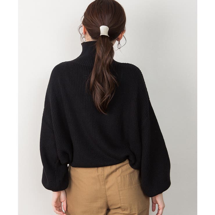 タートルネックボリュームニット | atONE | 詳細画像17 