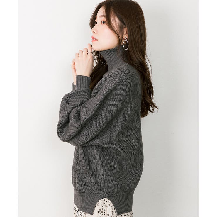 タートルネックボリュームニット | atONE | 詳細画像22 